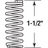 Prime-Line SP 9727 Compression Spring, Spring Steel Construction, Nickel-Plated Finish,