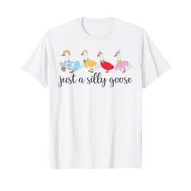 Silly goose Porch Goose for spring teacher appreciation T-Shirt