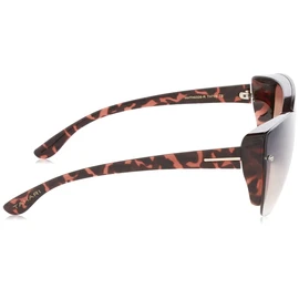 TAHARI womens Th705 Stylish UV Protective Cat Eye Women s Sunglasses Elegant Gifts for Women 65 mm, Tortoise, 66 mm US
