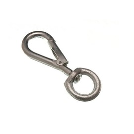 6 Of Snap Spring Clip Carbine Hook To Swivel 8Mm 5/16 Inch Bzp Steel