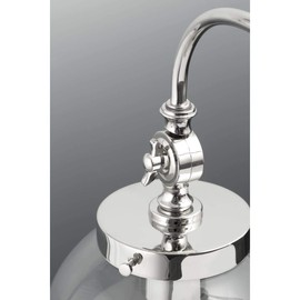 Penn Collection 1-Light Clear Glass Farmhouse Mini-Pendant Light Polished Nickel