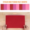 HTVRONT Felt Sheets for Crafts - 9 Pcs 8x12 Red