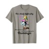 Alice Managing Flamingo Croquet Mallet And Hedgehog T Shirt T-Shirt