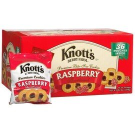 Knott's Berry Farm Rasp. Shortbread -36/2 - CASE PACK OF 2