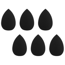 6Pcs Black Mini Makeup Sponge,Small Beauty Sponge Blender Set for Foundation, Powder, Concealer Highlight,and Eye Shadow, Makeup Blenders and Sponges,Mini Makeup Sponge Blender Set