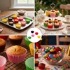 1000Pcs Mini Cupcake Cases, Assorted Yellow Brown Red Pink Green