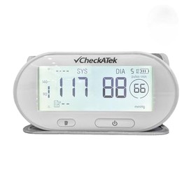 Checkatek BD-3 Monitor de Presión Arterial Digital, Tensiómetro de Brazo con Función de Voz, Pantalla LCD Retroiluminada, Detección de Latidos Irregulares (IHB), Memoria de Lecturas y Brazalete Adulto