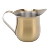 TOPINCN Gold Milk Frothing Pitcher, 304 Stainless Steel Milk Frother