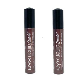 Nyx Pack of 2 NYX Liquid Suede Metallic Matte Cream Lipstick, Neat Nude LSCL32