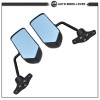 Silscvtt Side Rearview Wing Mirrors F1 Retro Style Racing Universal