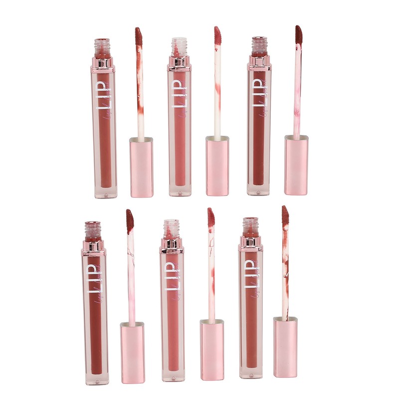 6Pcs Lip Gloss Set 6 Colors Hydrating Nourishing Long Lasting