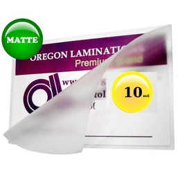 Oregon Lamination Hot Laminating Pouches Half Page (Pack of 50) 10 Mil 6 x 9-inch Matte/Matte