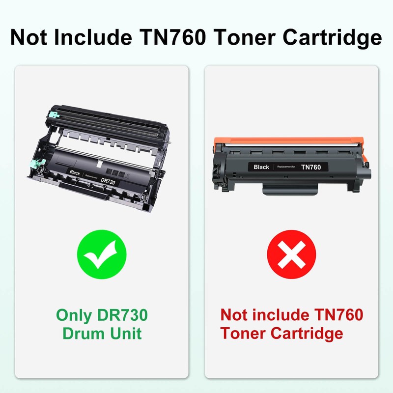 SAILNER Compatible DR730 Drum Unit for Brother DR730, 2 Pack