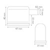 Replacement TC Traditional & Contemporary Toilet Seat Soft Close Hinges