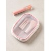 DAISO Mesh Pouch & Makeup Brush 4 Piece Set