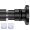 Small Tension Rod 18-32 Inches Black Shower Curtain Rod Heavy
