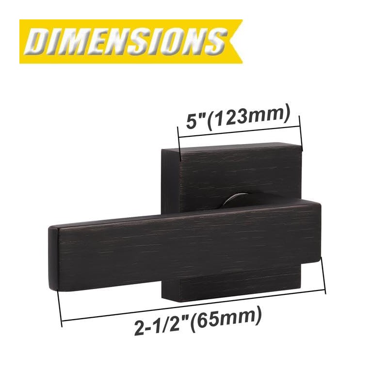 Probrico Dummy Lever Door Handle Square Non-Turning Single Side Pull