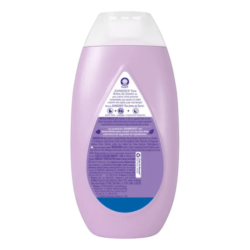 Johnson's crema corporal para bebé antes de dormir 200 ml