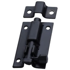 2 inch Stainless Steel Square Door Latch Bolt Securing Internal Door Latches Bolts for Bedrooms, Bathroom Toilet Gate and Wooden Doors Matte Black