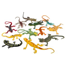 12pcs Realistic Lizard Model Toy Animal Figures Educational Reptile Model Educational Toys for Learning Insects Creatures