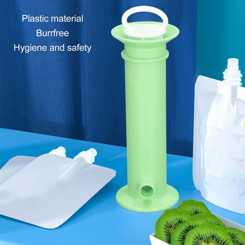Pure Plastic Baby Food Bag Filler, Fruit Squeeze Puree Filler,