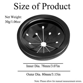 1Pcs Food Waste Disposer Splash Guard Garbage Disposal Accessories Collar Sink Baffle for Kitchen, Bathroom, Office, Toilet