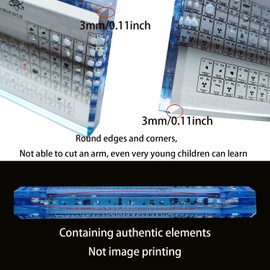GONANI Blue Periodic Table with Real Elements Inside, Acrylic Periodic Table Display Real 83 Elements,With Wooden Base, Real Periodic Table of Elements, Create Gift for Teachers