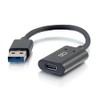 C2G 54428 15CM USB-C Female to USB-A Male SuperSpeed USB