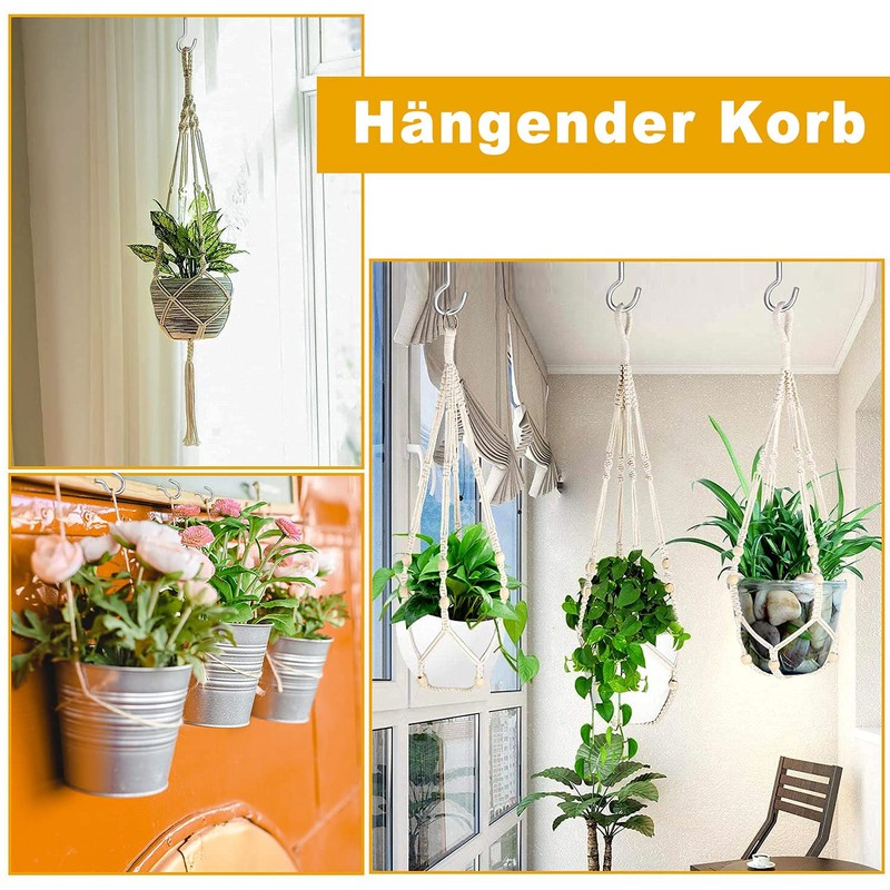 MOGADEE® Pack of 30 Screw Hooks, Stainless Steel, Ceiling Hooks,