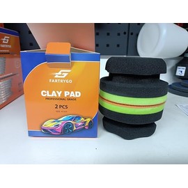 Clay Bar Pad for Car Detailing – Machine-Use Clay Pad for Paint, Glass & Chrome – Reusable Decontamination Pad for DA Polishers – 6-Inch, Non-Abrasive