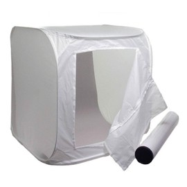 ALZO Photo Light Tent 28 Inch Cube Kit with 2 White Paper Background sweeps