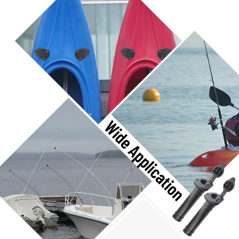 WMYCONGCONG 2 PCS Plastic Flush Mount Fishing Boat Rod Holder