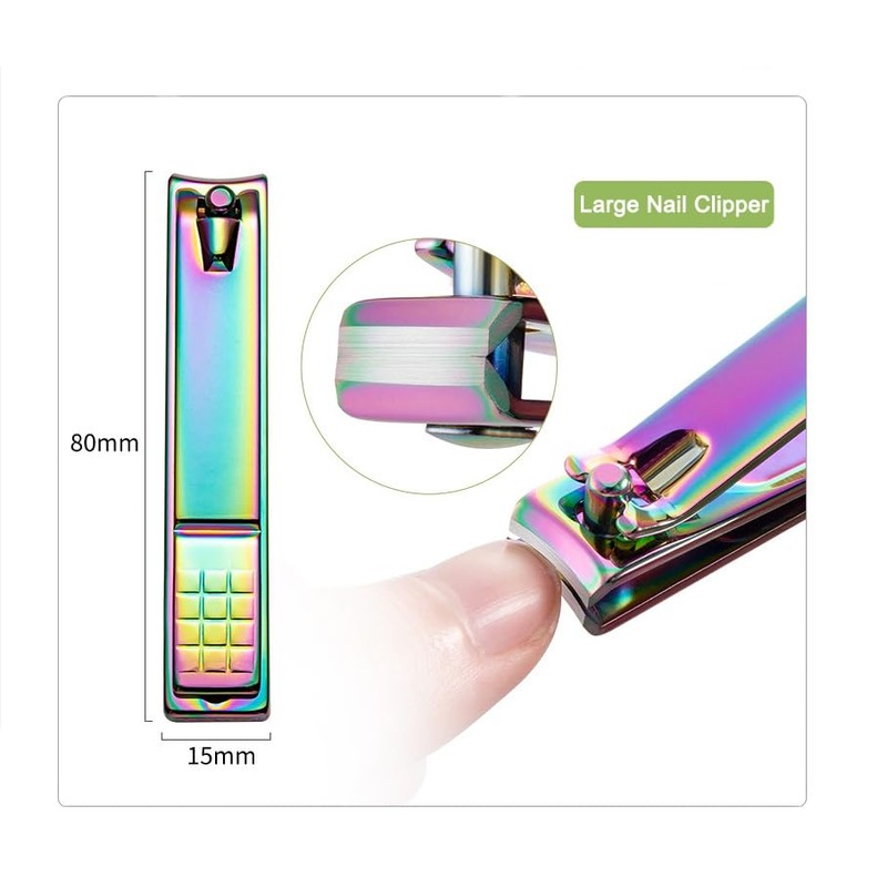 Cuticle Trimmer with Cuticle Pusher - 4 Pack Stainless Steel