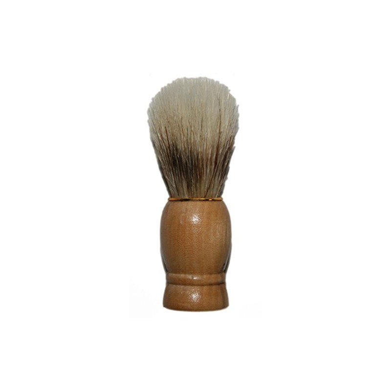 B2Q 9694 Wooden Shaving Brush with Gold Ring Approx. 10