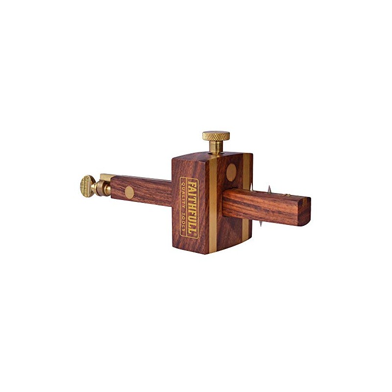 Faithfull Rosewood Combination Gauge-Screw Adj