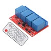 4 Channel Receiving Relay Module 4CH Infrared Remote Transceiver Receiver