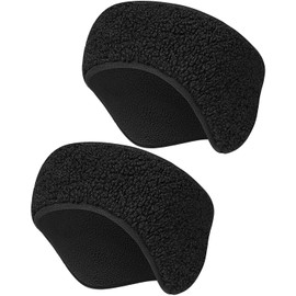 Lauzq 20°F Winter Ear Warmers Headbands - Thermal Ear Muffs for Men Women in Cold Weather for Ski Running Cycling Workout(A-2-Black)