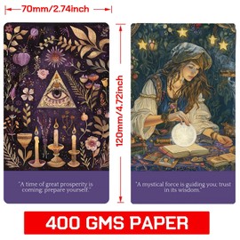 Fortune Teller Oracle cards: Explore and reveal the future, provide guidance and inspiration for daily life. Oracle tarot cards for beginners, Suitable for daily life, divination, spiritual practice