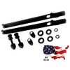 BLACK FXDWG Wide Glide Quick Release Docking Hardware Kit Harley