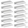 Qjaiune Back Mount Finger Edge Pull 80mm/3.15", Aluminum Hidden Handle