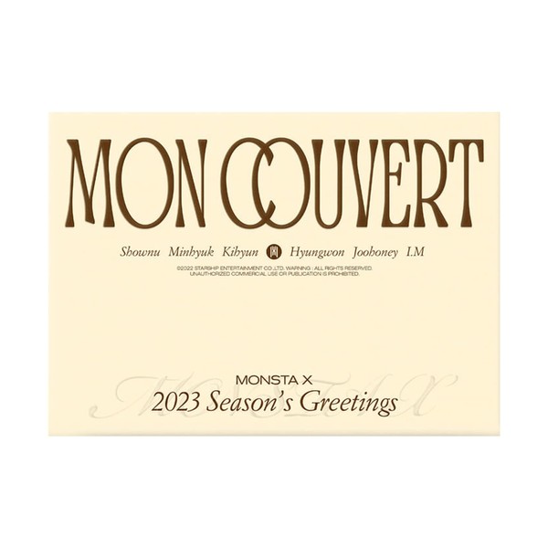 MONSTA-X 2023 Seasons Greetings : MON COUVERT [DESK CALENDAR ver.]