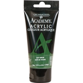 GRUMBACHER Academy Acrylic Paint Size: 254 oz, Sap Green (C187P)
