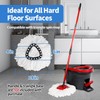 6 Pack Spin Mop Replacement Heads for Vileda, fit O-Cedar