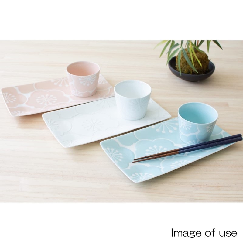 Hasamiyaki 18087 "Hafuri" Long Plate Long Square Plate Grilled Dish,