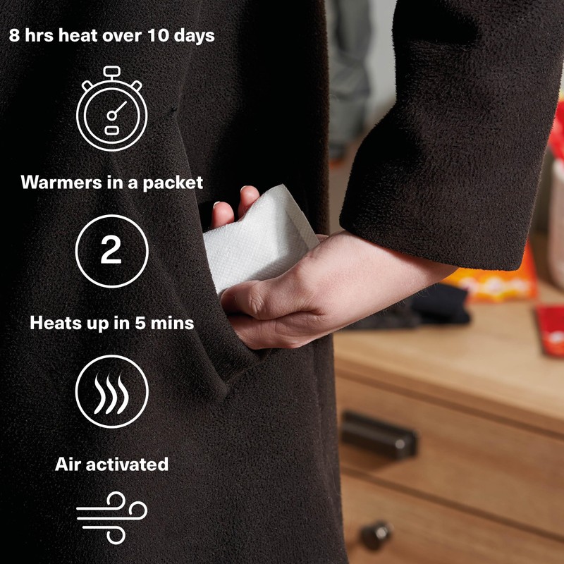 BRAMBLE 20 Hand Warmers Reusable (8 Hours Heat Over 10