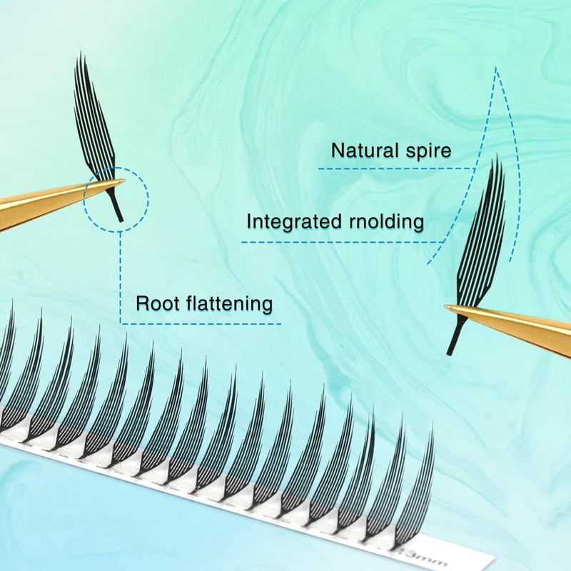 Wimpernverlängerung, vorgefertigt, für Fans Eyelash, individuelle Verlängerung, Manga, DIY Lash