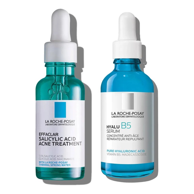 Kit Hidratante Anti-marcas Hyalu B5 Serum + Effaclar Serum