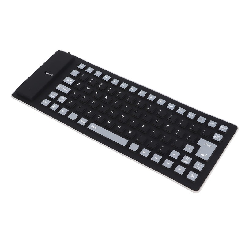 Silicone Keyboard Fully Sealed Design Lightweight Portable Silent Soft Comfortable