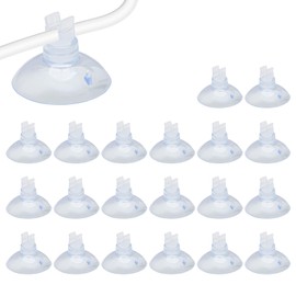 witeup Suction Cups, 20 Pack Suction Cup Aquarium Suction Cup Clips for 3/16 Inch Standard Air Hosefish Tank Suction Cups Fish Tank Accessories