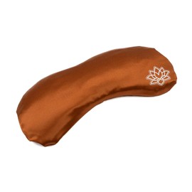 Bodhi Soft Eye Pillow with Lavender Linseed Filling | Eye Mask for Yoga, Relaxation & Meditation | Cover Made of Mako Satin or Silk | Wellness for Home (Silk/in Bronze)